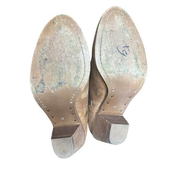 Sam Edelman Louie Suede Fringe Western Cowgirl Festival Ankle Bootie 10 - Picture 7 of 12